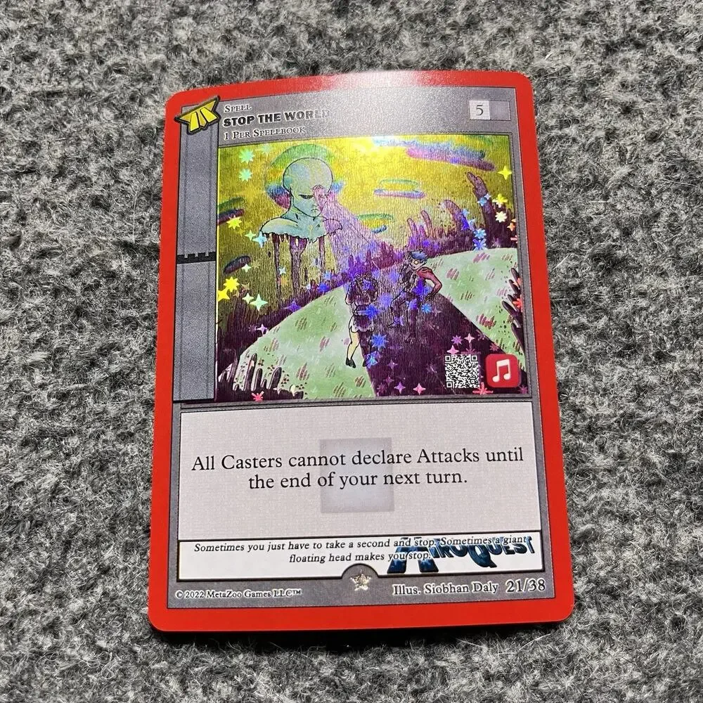 Metazoo HiroQuest Stop The World Full Holo 21/38 Apple Music NM Pack Fresh